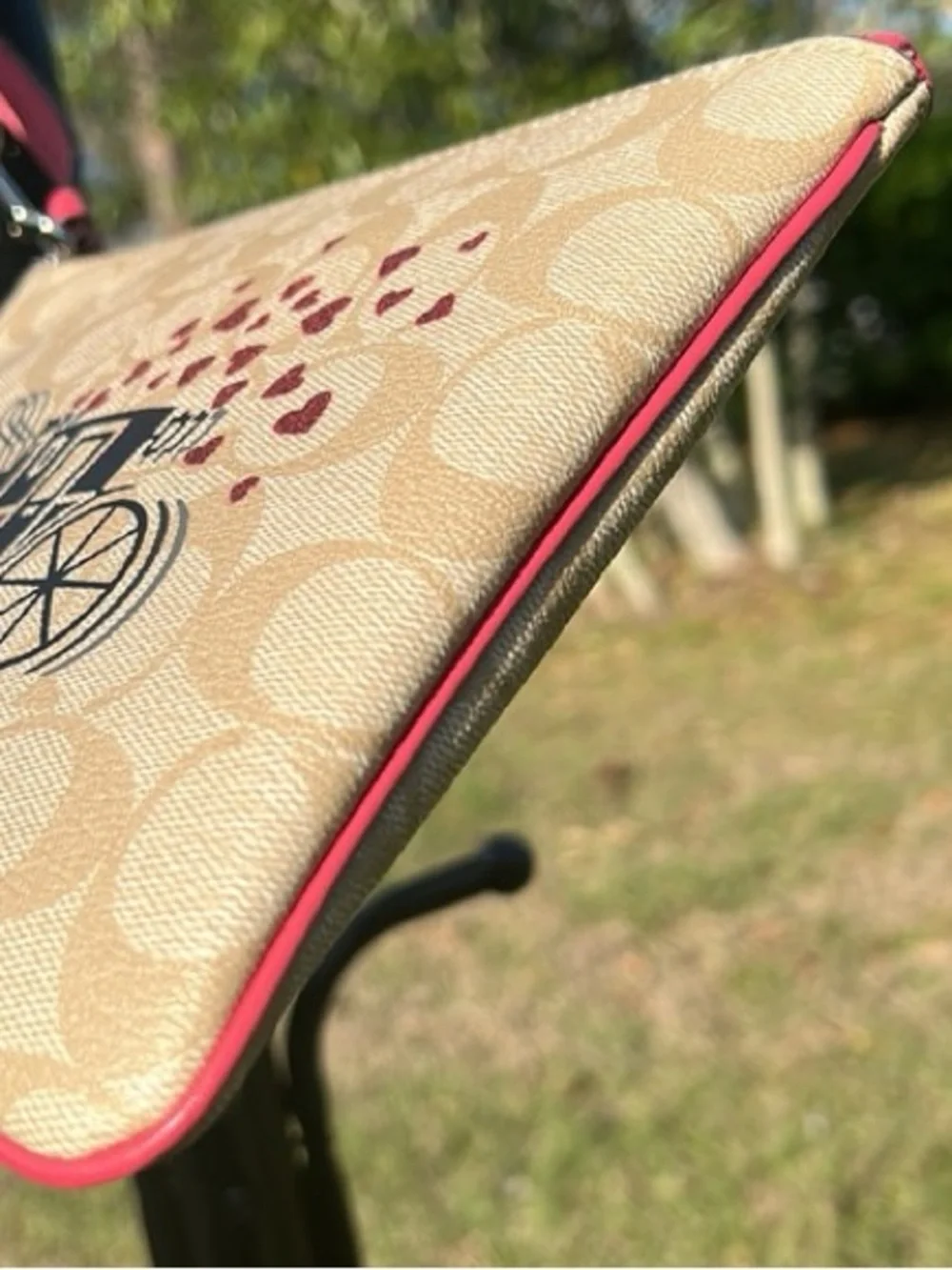 Coach signature coated